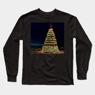 Lobster Trap Christmas Tree Rockland Maine 2021 Long Sleeve T-Shirt